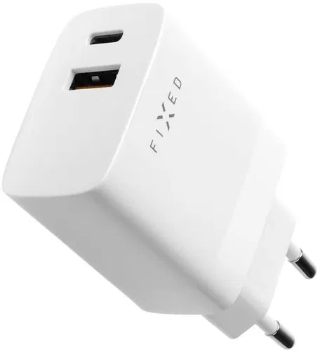 FIXED s USB-C a USB výstupom a podporou PD a QC 3.0 20 W biela2